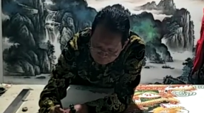 吴殿堂老师创作龙寿图