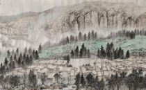 戴建华“情系吐鲁番”系列山水画作品赏析