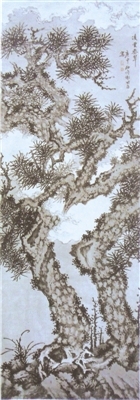 明代谢时臣《凌云乔翠图》