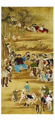 唯美的皇家殷情：清《圣祖木兰会亲图》