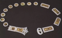 唐玉梁金筐宝钿真珠装蹀躞带