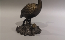 清乾隆错金银“一路荣华”铜香薰