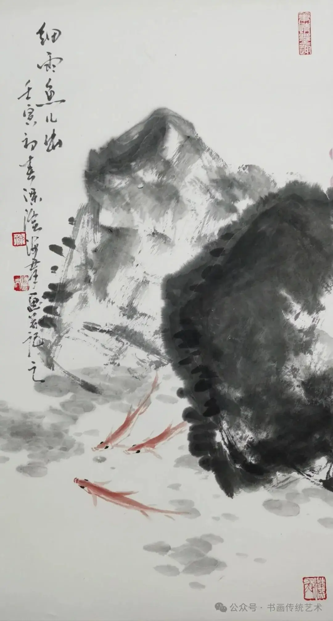 徐海群的写意花鸟画以墨写意、以色点睛