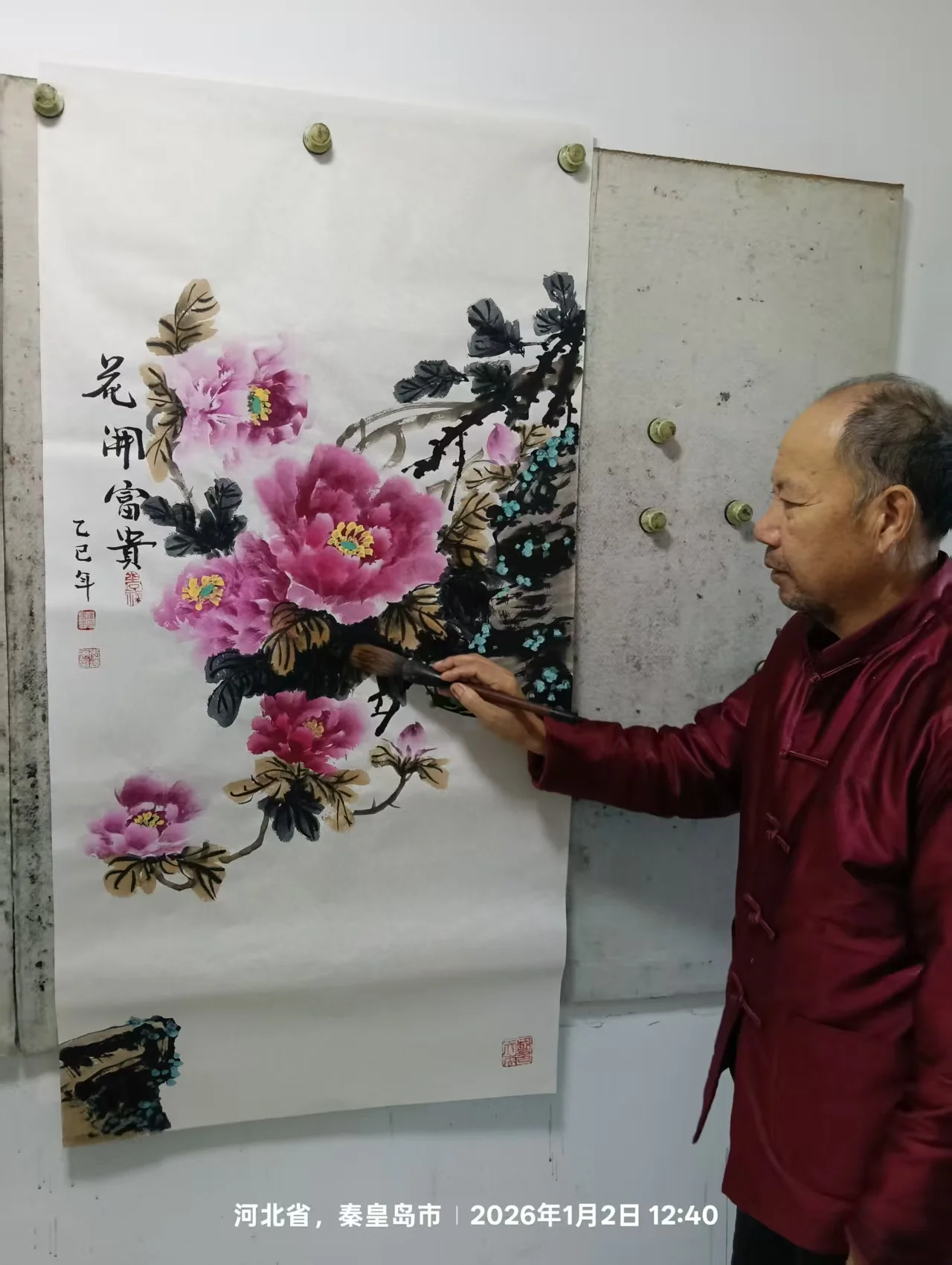 牡丹画家李延录-2026马年新作