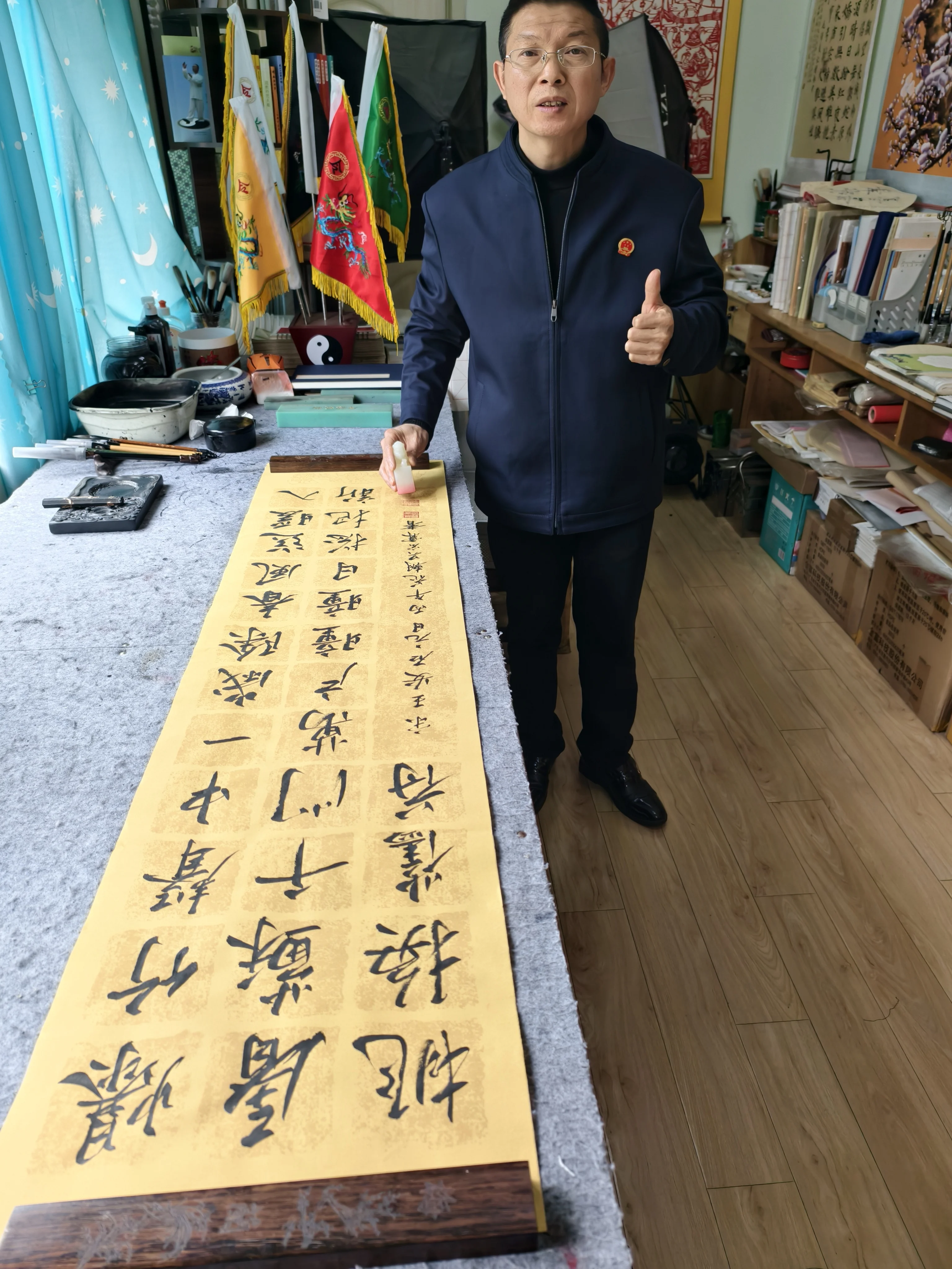 吴宏霖-资深国礼书画家、文旅部注册高级书法教师