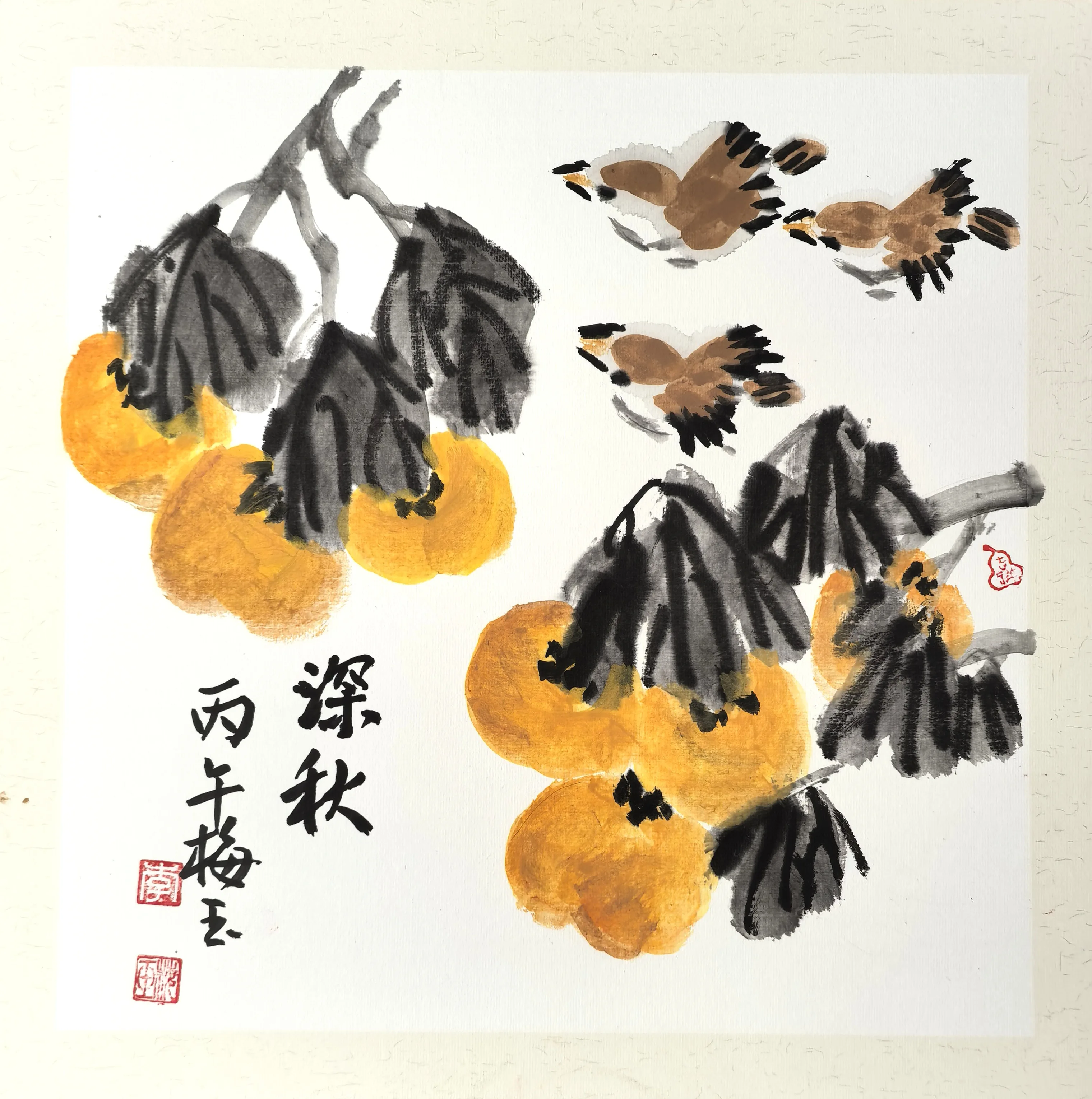 李梅玉《深秋》